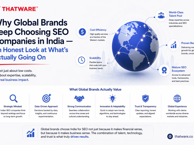 Why Global Brands Keep Choosing SEO Companies in India – An Honest Look at What’s Actually Going On